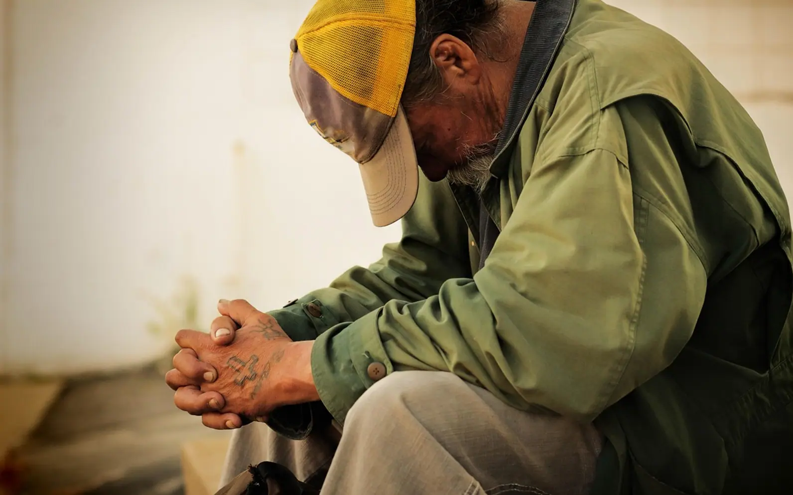 People, homeless and male