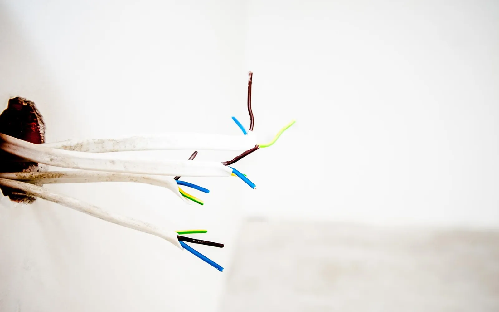 Wires, electric and wall