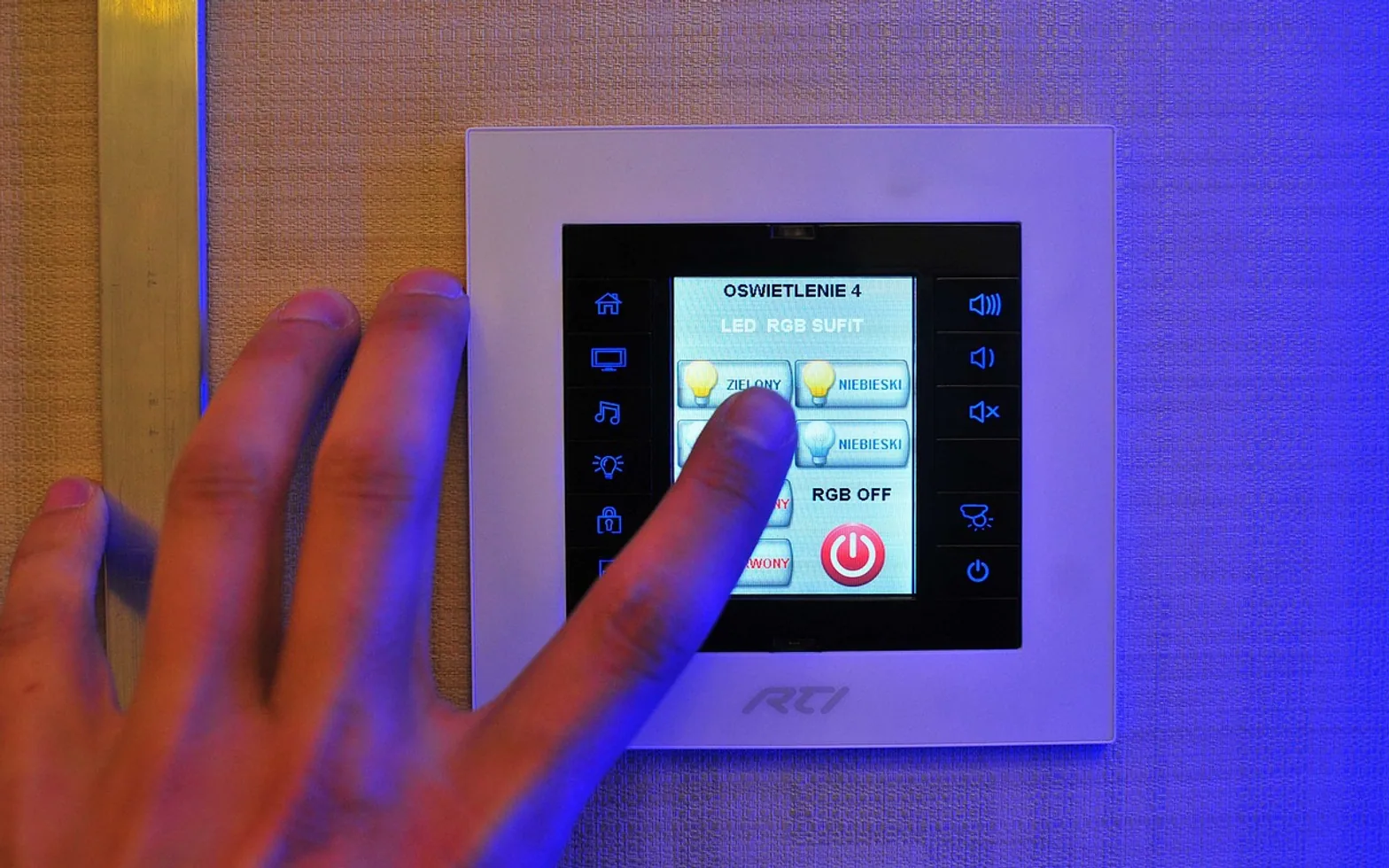 Screen, control and panel
