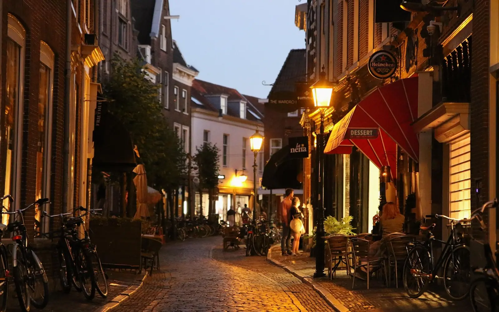 Netherlands, city and night